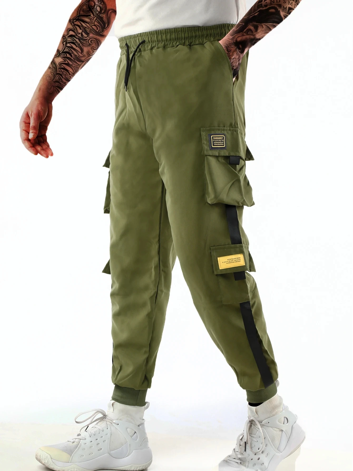 Hip Hop Streetwear Cargo Pants Spring Summer Casual Pans Men Streetwear Solid Color Pants Elastic Waist Wide Leg Men's Joggers
Hip Hop Streetwear Cargo Pants Spring Summer Casual Pans Men Streetwear Solid Color Pants Elastic Waist Wide Leg Men's Joggers