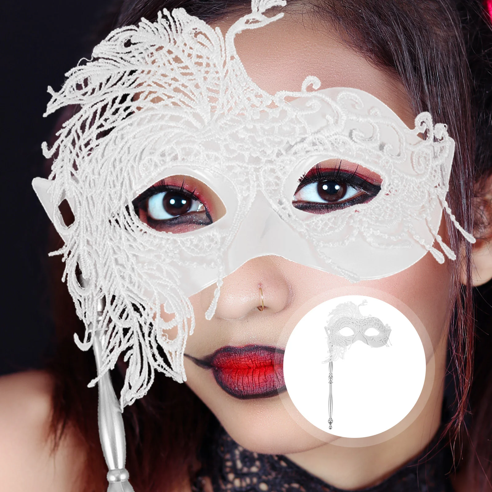 Hand Women Fancy Dress Masks Masquerade with Stick Festive Atmosphere for Party Prom Plastic
Hand Women Fancy Dress Masks Masquerade with Stick Festive Atmosphere for Party Prom Plastic