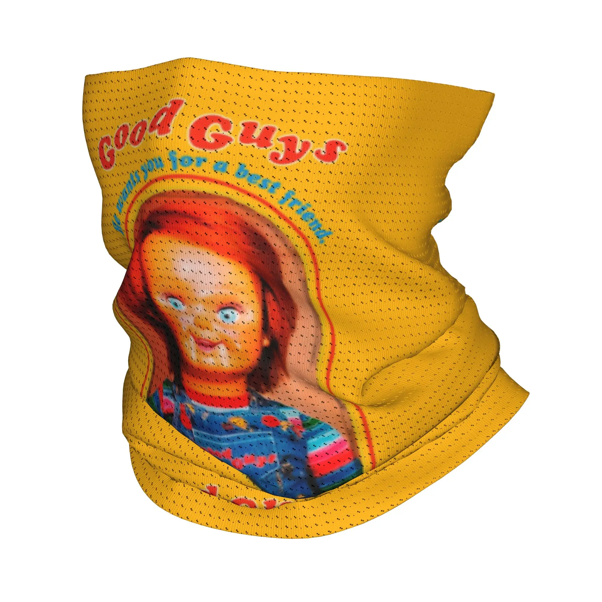 Custom Chucky Retro Movies Neck Gaiter Men Women UV Protection Winter Good Guys Child's Play Bandana Scarf for Cycling
Custom Chucky Retro Movies Neck Gaiter Men Women UV Protection Winter Good Guys Child's Play Bandana Scarf for Cycling