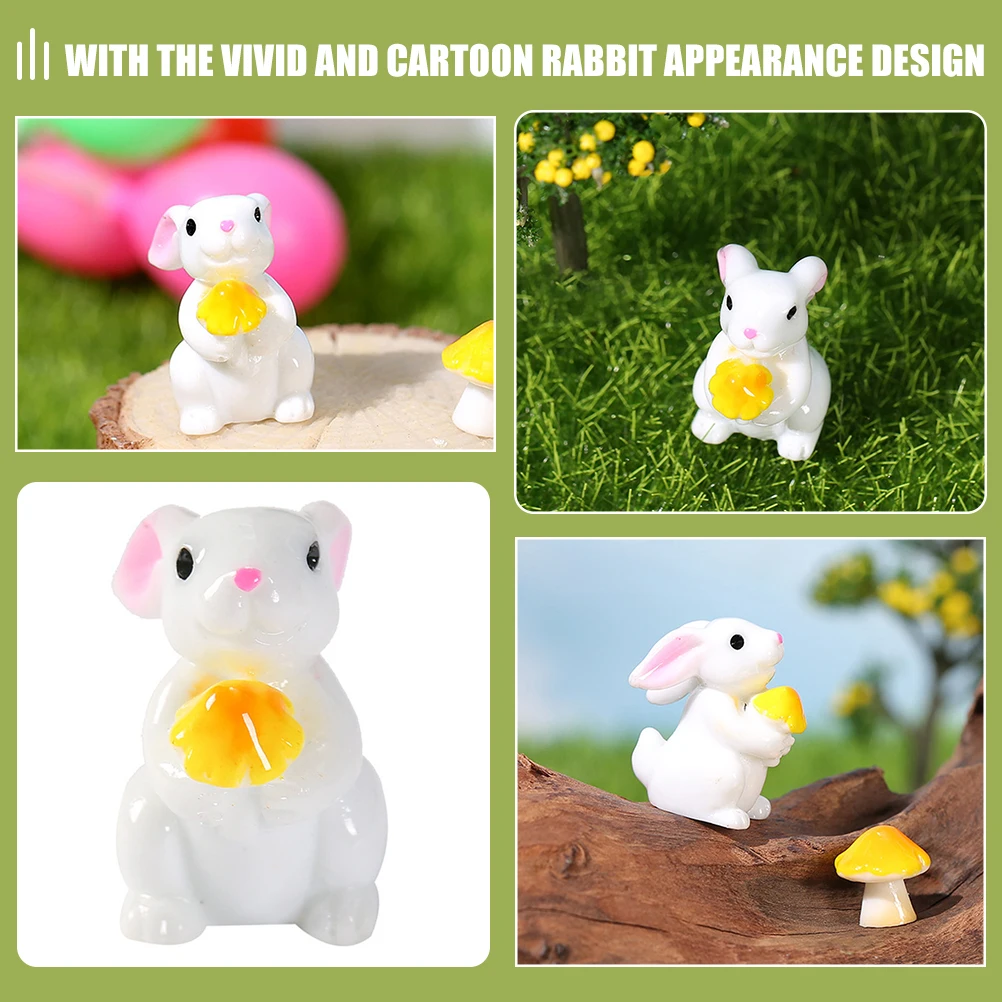 12 Pcs Little Bunny Ornaments Mini Figurine Animal Figurines Resin Rabbit Model Decorations
12 Pcs Little Bunny Ornaments Mini Figurine Animal Figurines Resin Rabbit Model Decorations