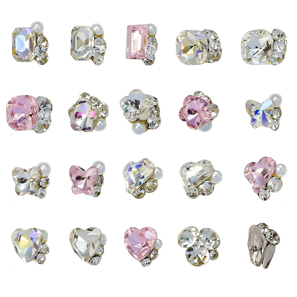 10PCS Mini 3D Nail Art Rhinestone Pile Charms Stacked Crystal Diamond Gem Stones Accessories For Nails Decoration Supplies Tool
10PCS Mini 3D Nail Art Rhinestone Pile Charms Stacked Crystal Diamond Gem Stones Accessories For Nails Decoration Supplies Tool
