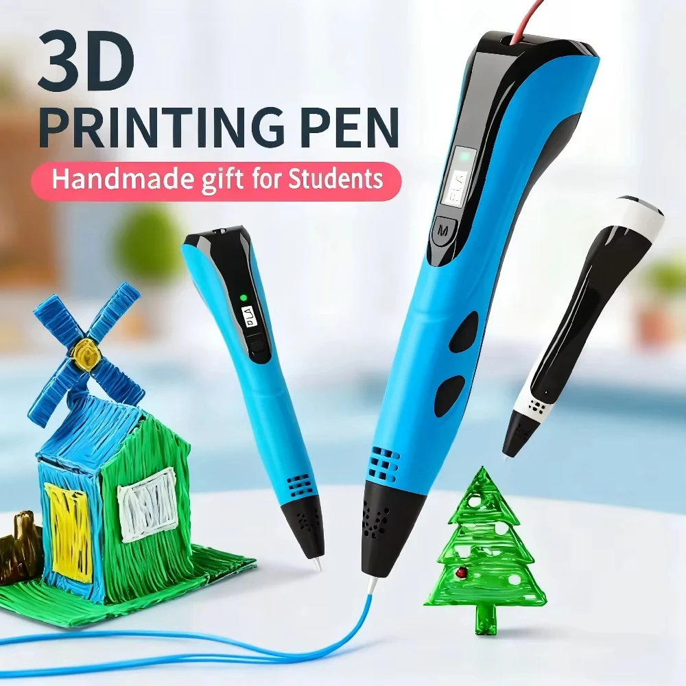 Ручка для 3D-печати, набор 3D-ручек, ЖК-дисплей с нитью PLA, художественная трехмерная ручка для рисования своими руками для детей, подарок
Ручка для 3D-печати, набор 3D-ручек, ЖК-дисплей с нитью PLA, художественная трехмерная ручка для рисования своими руками для детей, подарок
