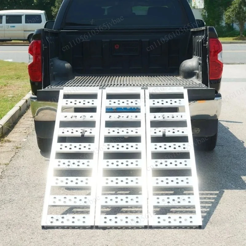 Portable Folding Aluminum Ramp, Widened Panel Surface Locomotive Electric Vehicle Upper and Lower Brackets
Portable Folding Aluminum Ramp, Widened Panel Surface Locomotive Electric Vehicle Upper and Lower Brackets