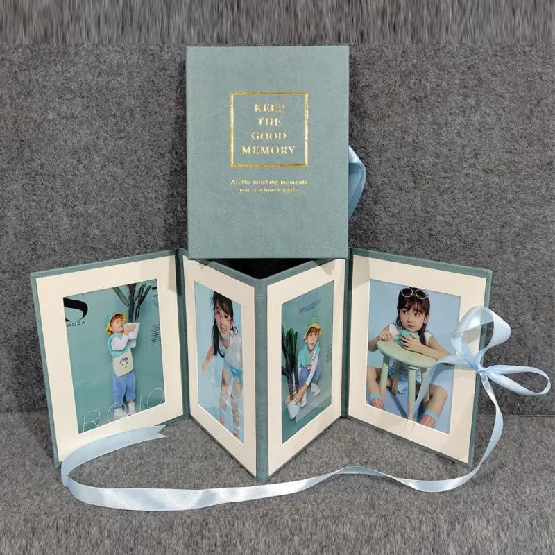 Customized.-Inch 4 Dark Blue Card Folding Four Fold Organ Album Photo Frame Set Custom
Customized.-Inch 4 Dark Blue Card Folding Four Fold Organ Album Photo Frame Set Custom