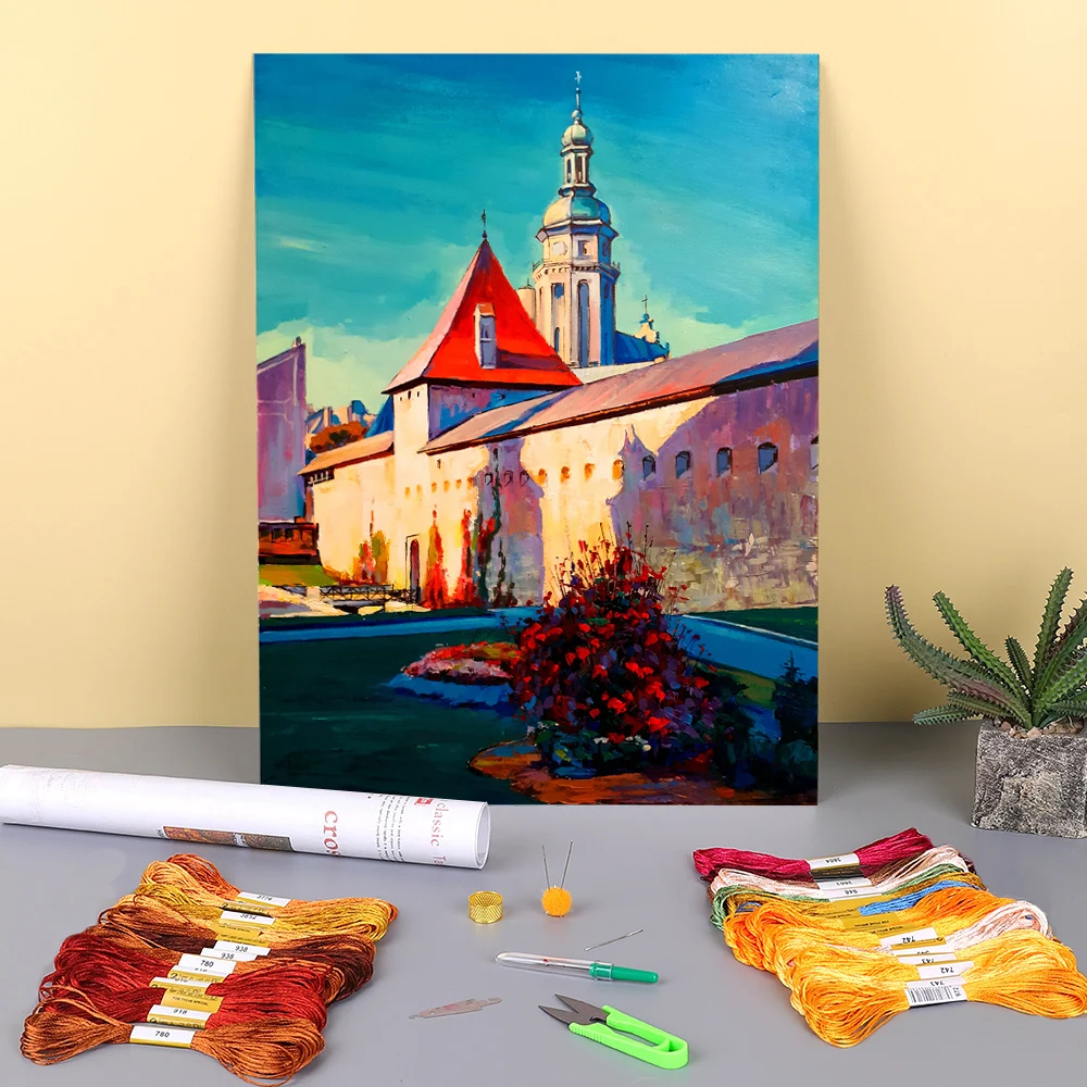 Landscape Lviv Pre-Printed 11CT Cross Stitch Embroidery Set DMC Threads Sewing Handmade Hobby Craft Mulina Gift
Landscape Lviv Pre-Printed 11CT Cross Stitch Embroidery Set DMC Threads Sewing Handmade Hobby Craft Mulina Gift