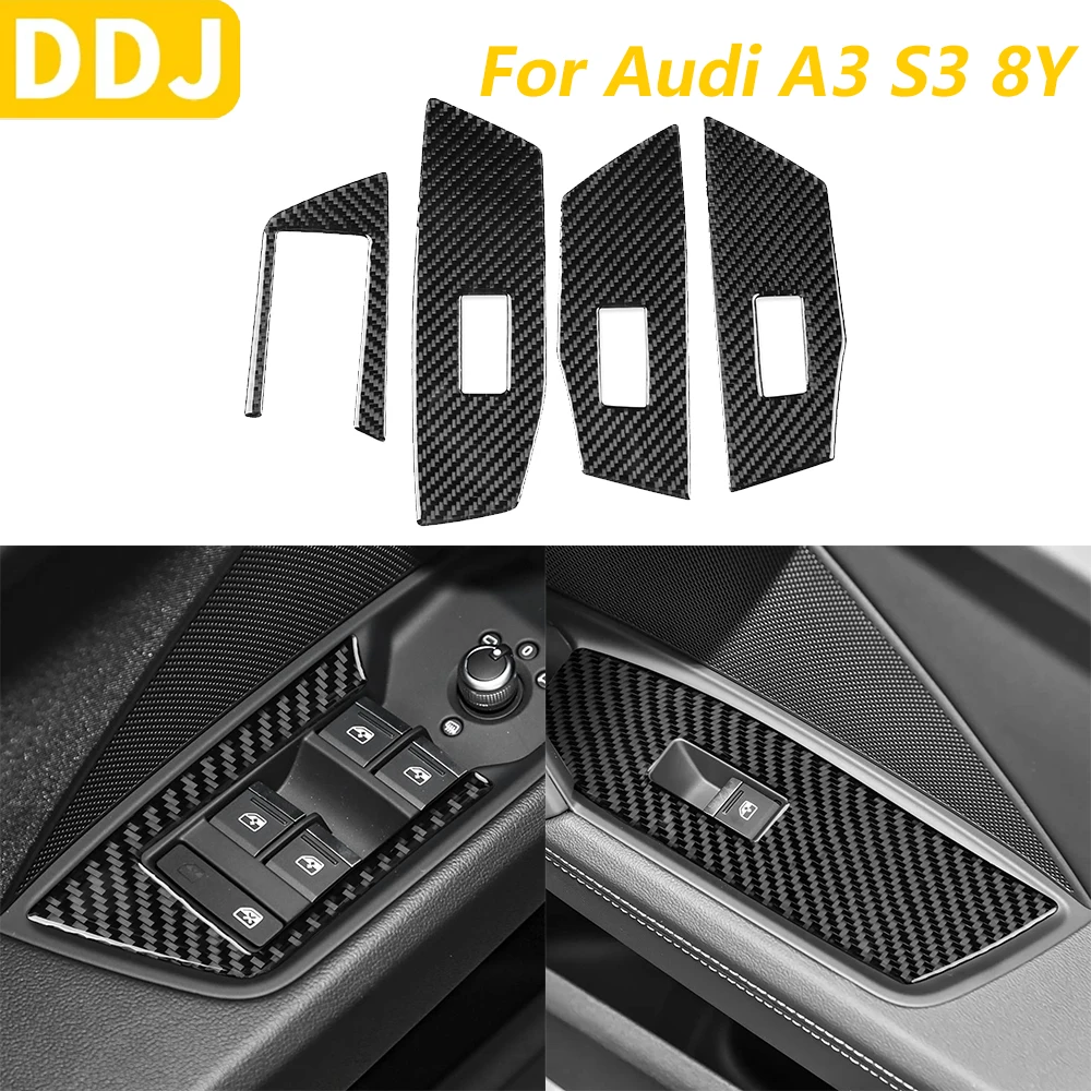Для Audi A3 S3 8Y 2021-2025 углеродное волокно, кнопка переключения подъема окна, панель управления, накладка, автомобильные аксессуары, декоративная наклейка
Для Audi A3 S3 8Y 2021-2025 углеродное волокно, кнопка переключения подъема окна, панель управления, накладка, автомобильные аксессуары, декоративная наклейка