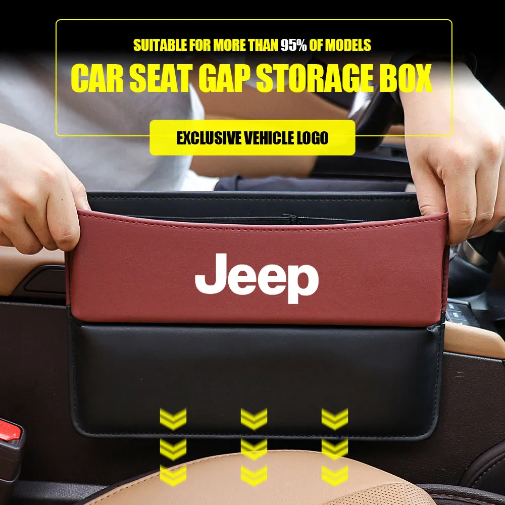 PU Leather Car Seat Crevice Organizer Gap Storage Box Phone Holder Accessories For JEEP Renegade Compass GrandCherokee Wrangler
PU Leather Car Seat Crevice Organizer Gap Storage Box Phone Holder Accessories For JEEP Renegade Compass GrandCherokee Wrangler
