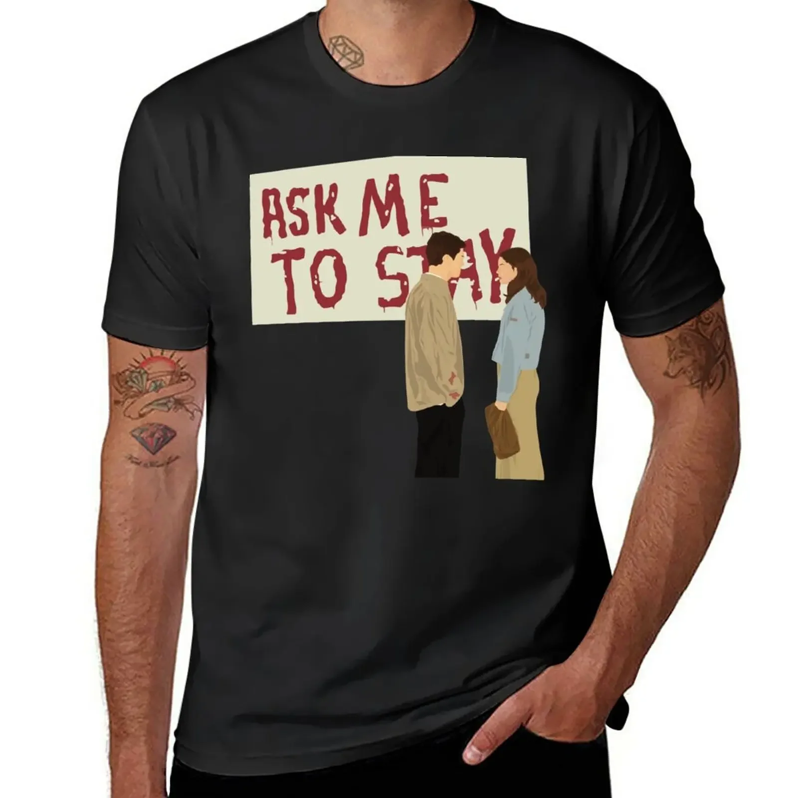 Футболка New Dawson's Creek «Ask Me To Stay», быстросохнущая футболка, одежда для Хиппи футболки для мужчин
Футболка New Dawson's Creek «Ask Me To Stay», быстросохнущая футболка, одежда для Хиппи футболки для мужчин