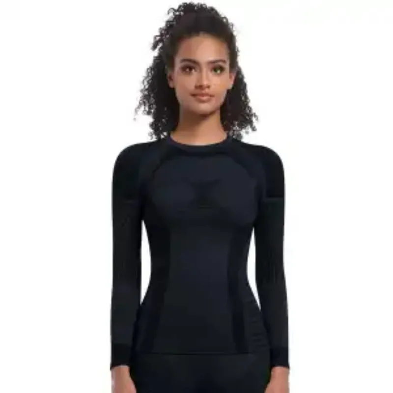 Women's Seamless Compression Long Sleeve Top High Elastic Workout Shirt Thermal Base Layer for Skiing Yoga Running
Women's Seamless Compression Long Sleeve Top High Elastic Workout Shirt Thermal Base Layer for Skiing Yoga Running