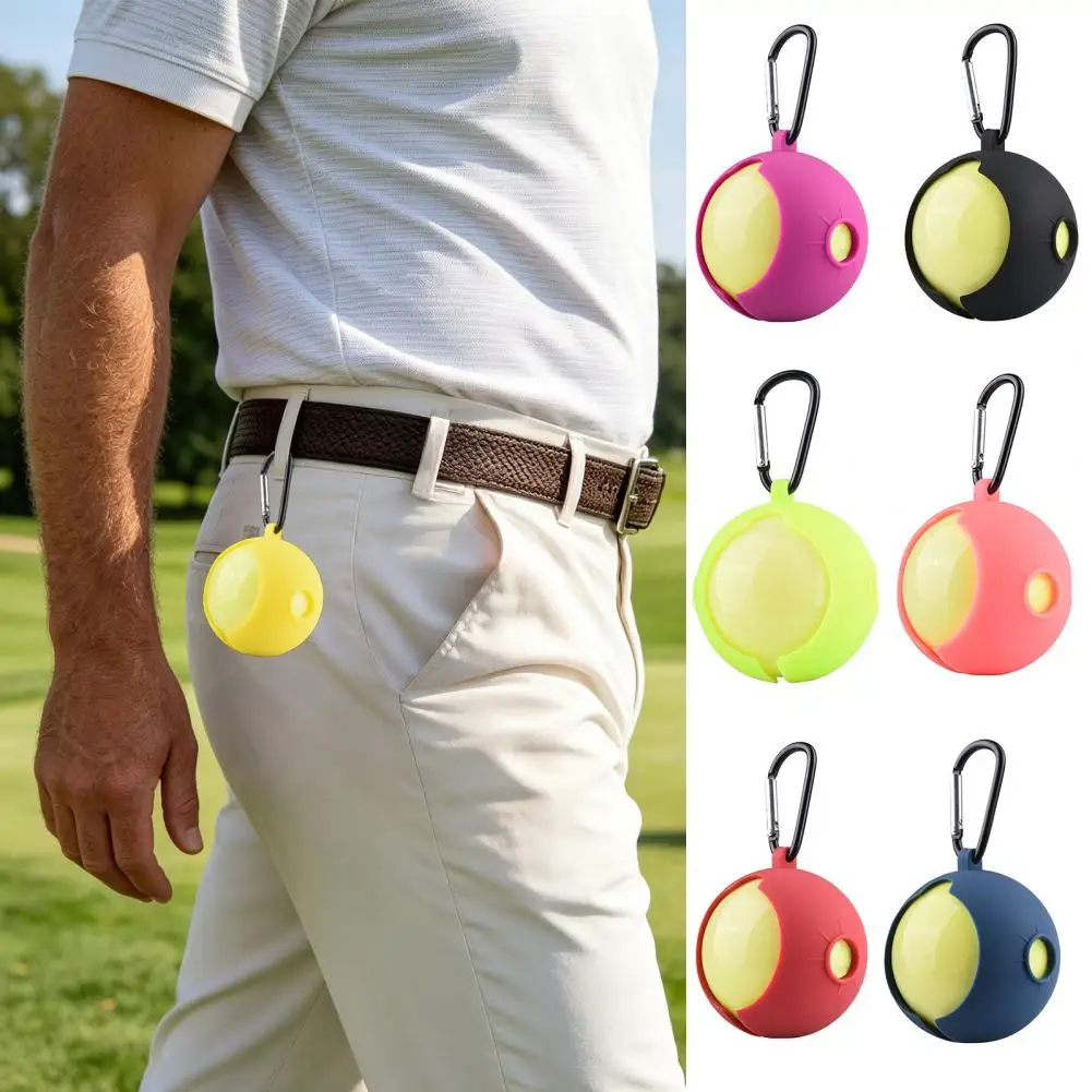 Compact Silicone Golf Ball Holder With Carabiner, Durable Protective Cover Sleeve, Practical Golf Accessory
Compact Silicone Golf Ball Holder With Carabiner, Durable Protective Cover Sleeve, Practical Golf Accessory