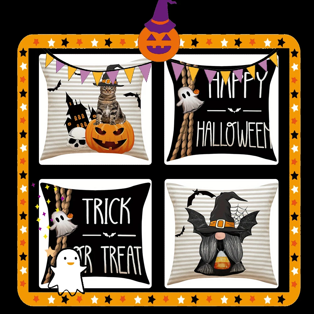 Cat on Pumpkin for Halloween PillowcaseSuitable for sofa car bedroom decorative cushion cover pillow cover
Cat on Pumpkin for Halloween PillowcaseSuitable for sofa car bedroom decorative cushion cover pillow cover