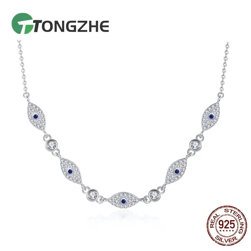 TONGZHE Women Evil Eye Necklace For Man 925 Sterling Silver Pendant Gothic Kpop Choker Necklace Vintage Turkey Jewelry
TONGZHE Women Evil Eye Necklace For Man 925 Sterling Silver Pendant Gothic Kpop Choker Necklace Vintage Turkey Jewelry