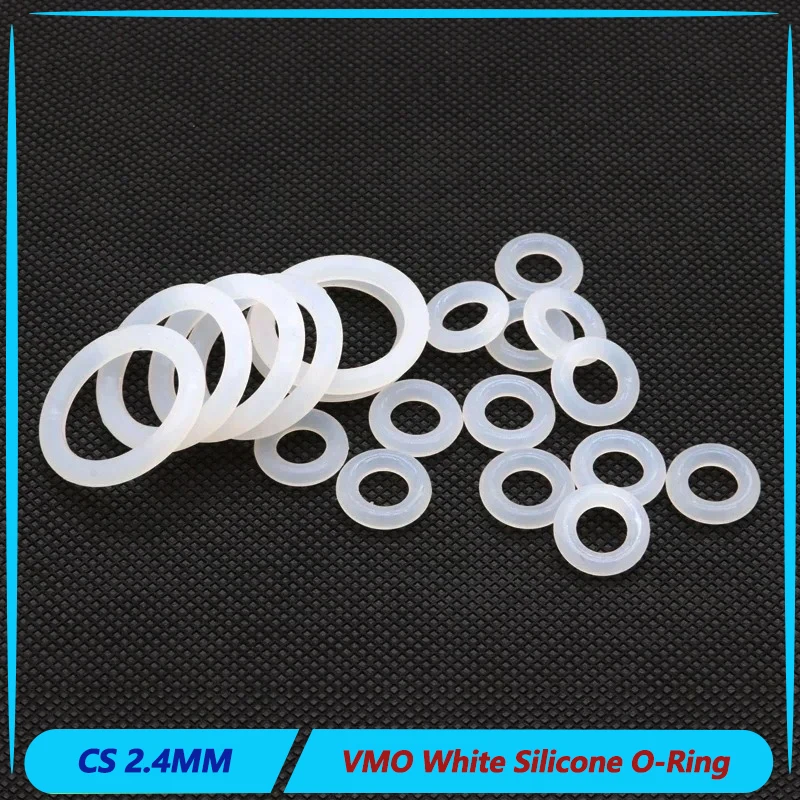 10/50Pcs White Food Grade Silicon VMQ Ring O-ring Gasket Waterproof Washer Rubber ring Sealing CS 2.4mm OD 6mm ~ 90mm
10/50Pcs White Food Grade Silicon VMQ Ring O-ring Gasket Waterproof Washer Rubber ring Sealing CS 2.4mm OD 6mm ~ 90mm