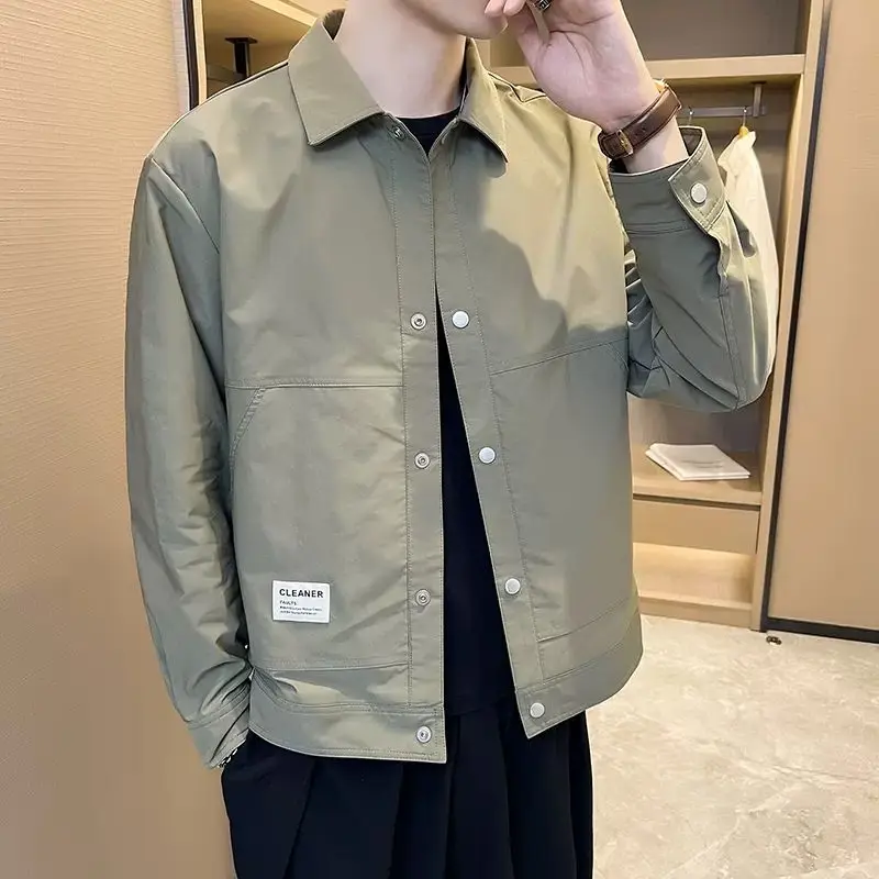 New Lapel Jacket for Men Slim Fit Korean Version Solid Color Simple Men's Top Casual Versatile Jacket
New Lapel Jacket for Men Slim Fit Korean Version Solid Color Simple Men's Top Casual Versatile Jacket