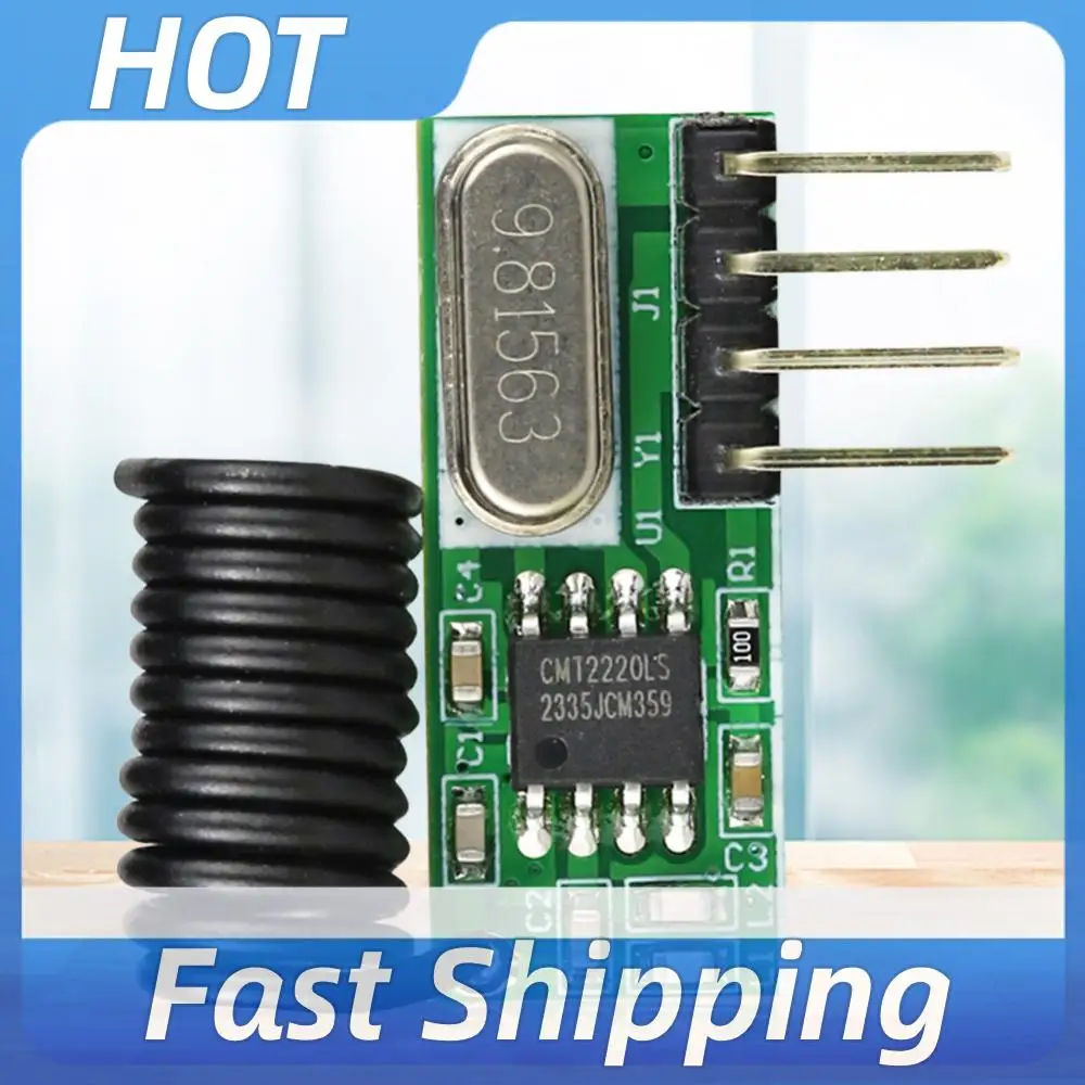 315MHz/433MHz RF Wireless Module 3.3V-5.5V Wireless RF Receiver DIY Remote Control Receiver with Antenna for Arduino UNO
315MHz/433MHz RF Wireless Module 3.3V-5.5V Wireless RF Receiver DIY Remote Control Receiver with Antenna for Arduino UNO