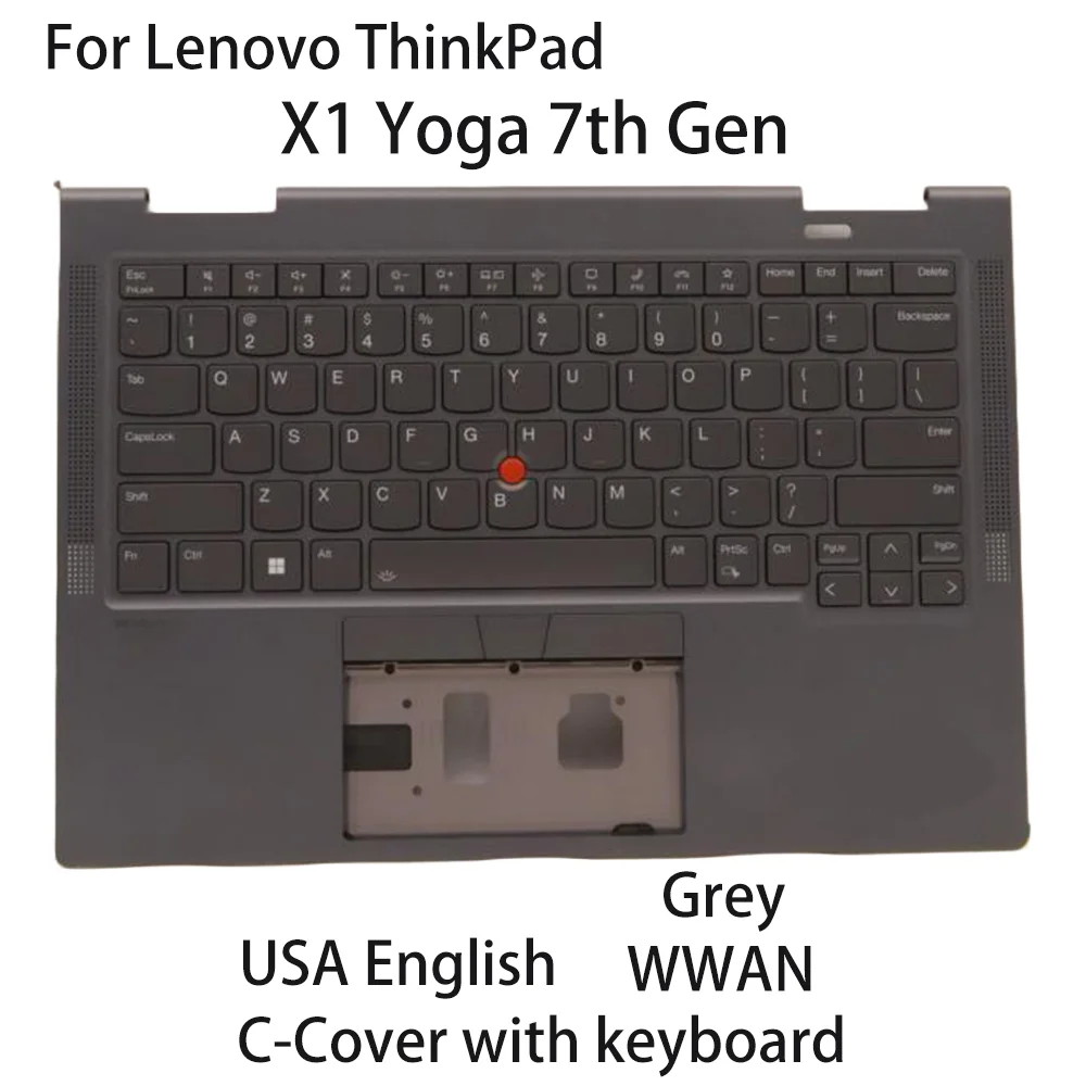 Новый C-чехол для ноутбука Lenovo ThinkPad X1 Yoga 7-го поколения с клавиатурой, США, английский серый, WWAN 5M11H45873 5M11H45761 5M11H45835
Новый C-чехол для ноутбука Lenovo ThinkPad X1 Yoga 7-го поколения с клавиатурой, США, английский серый, WWAN 5M11H45873 5M11H45761 5M11H45835