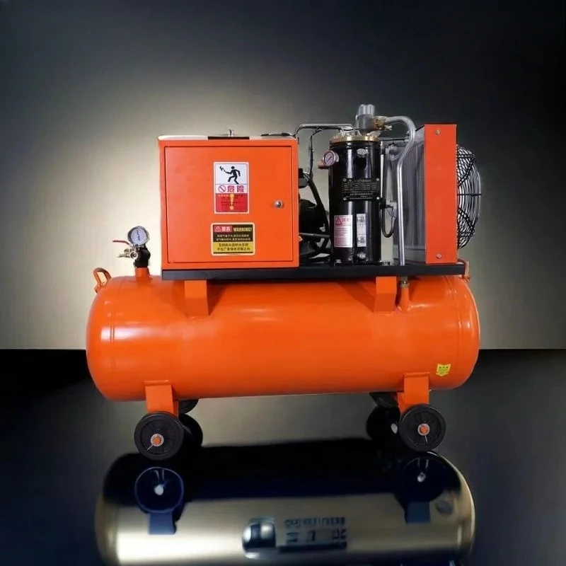Low Price Mini Compressor De Ar Portatil Pneu 4kw-7.5kw 200l 10bar 1.0 Mpa air Compressor Portable 
Low Price Mini Compressor De Ar Portatil Pneu 4kw-7.5kw 200l 10bar 1.0 Mpa air Compressor Portable
