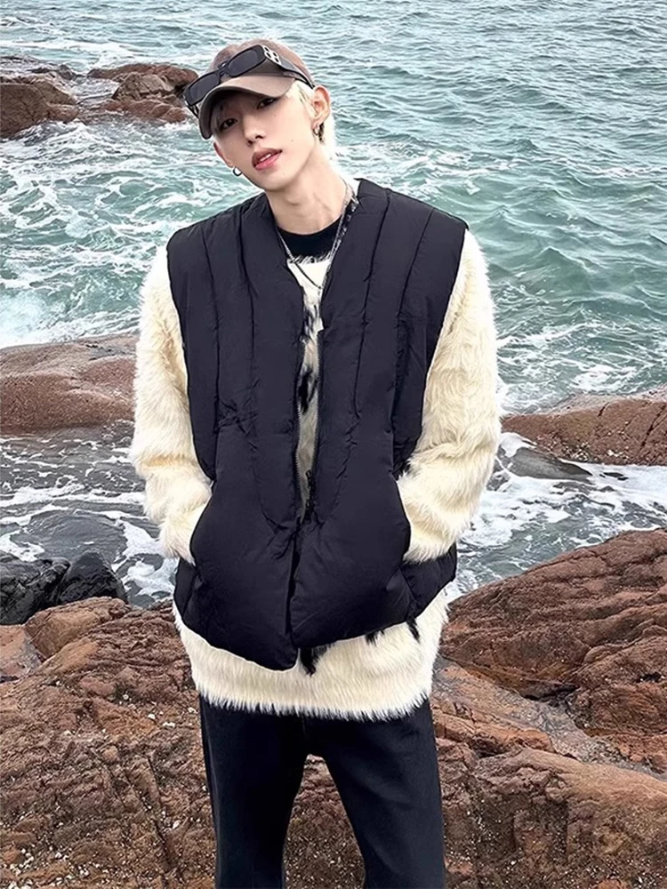 Cleanfit Destructed ort down Vest Men's Winter Trendy Brand Outerwear Cotton Jaet oulder Cotton Coat Youth Active Sle
Cleanfit Destructed ort down Vest Men's Winter Trendy Brand Outerwear Cotton Jaet oulder Cotton Coat Youth Active Sle