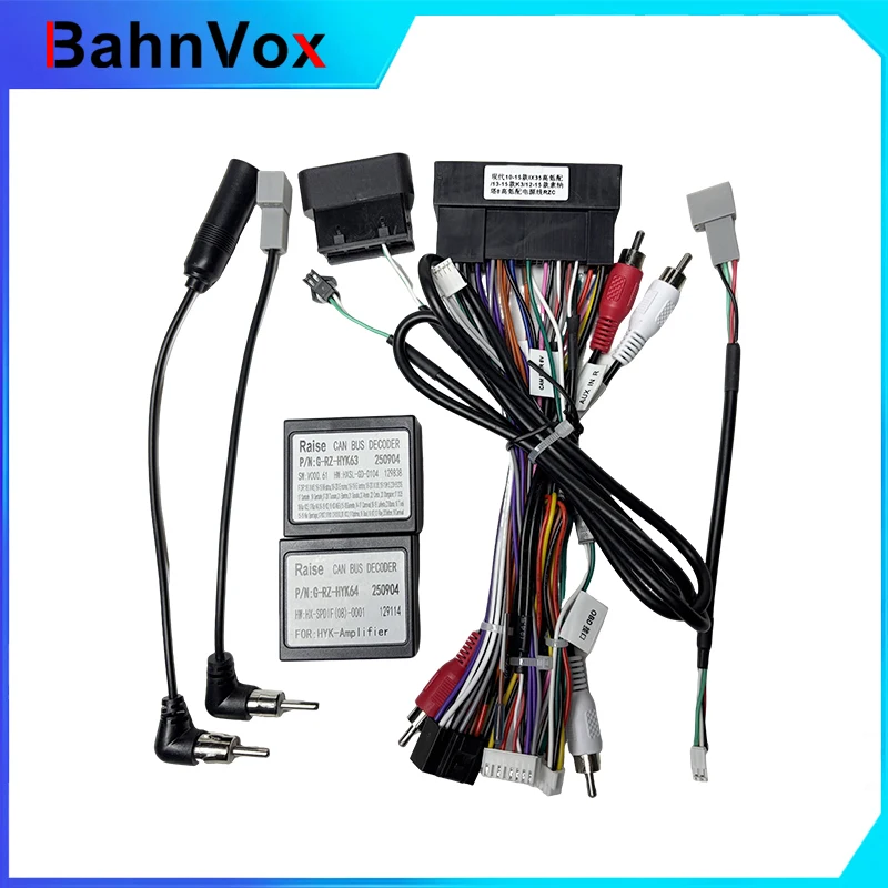 Car Wiring Harness Adapter Canbus Box Decoder Android Radio Power Cable For Hyundai Sonata 8 Santafe Kia K3 IX35 2010-2015
Car Wiring Harness Adapter Canbus Box Decoder Android Radio Power Cable For Hyundai Sonata 8 Santafe Kia K3 IX35 2010-2015