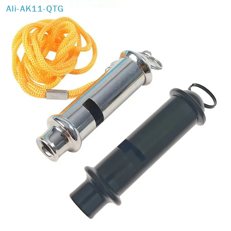New High Quality With Neck Chain Metal Whistle Stainless Steel Yellow Lanyard Whistle High Frequency Lifesaving Whistle
New High Quality With Neck Chain Metal Whistle Stainless Steel Yellow Lanyard Whistle High Frequency Lifesaving Whistle