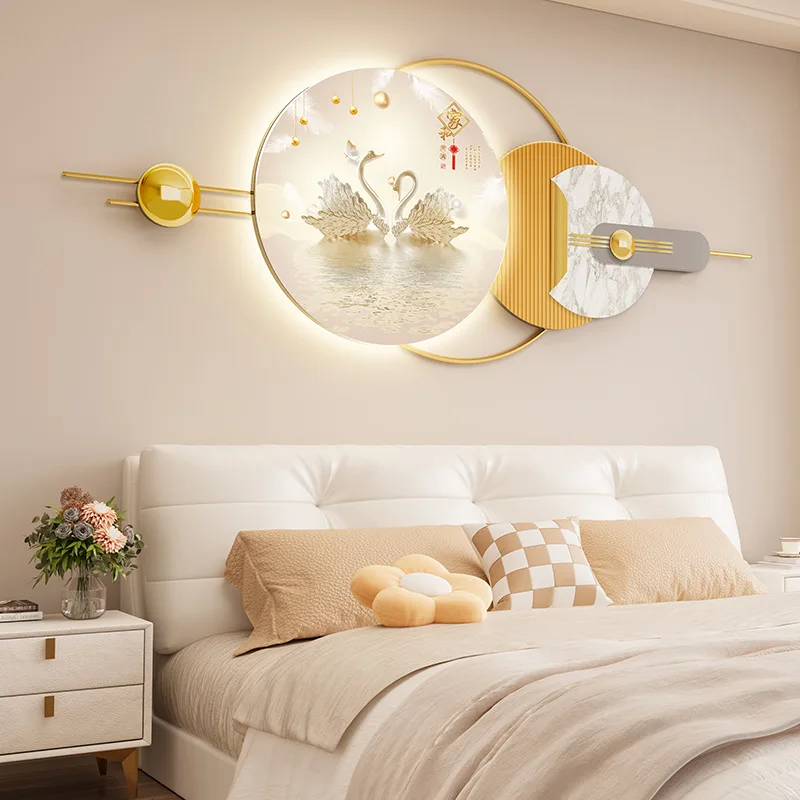 New bedroom hanging paintings LED luminous decorative paintings mural stones to run high-end homestay bedside wall hanging
New bedroom hanging paintings LED luminous decorative paintings mural stones to run high-end homestay bedside wall hanging