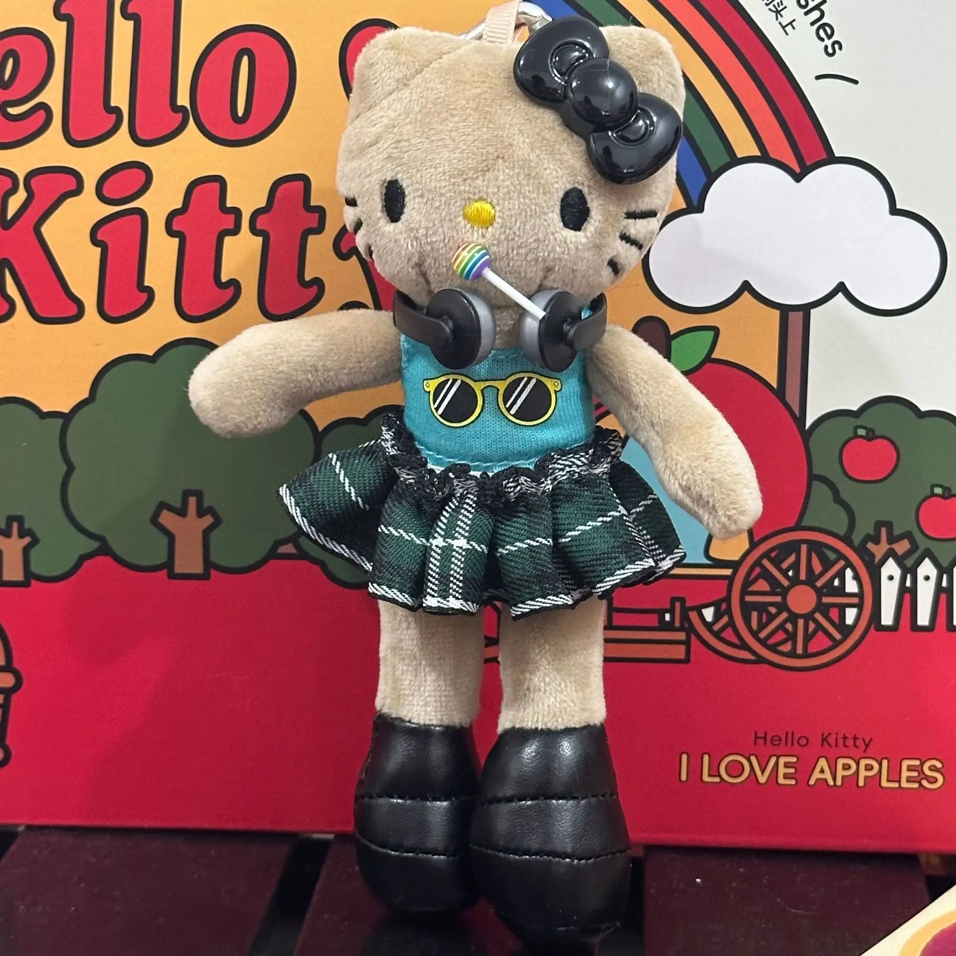 Юбка Hello Kitty Black Kitty, платье, плюшевая кукла, брелок из полипропилена, хлопковая кавайная школьная сумка, подвеска, милое сердце для девочек, подарок 
Юбка Hello Kitty Black Kitty, платье, плюшевая кукла, брелок из полипропилена, хлопковая кавайная школьная сумка, подвеска, милое сердце для девочек, подарок
