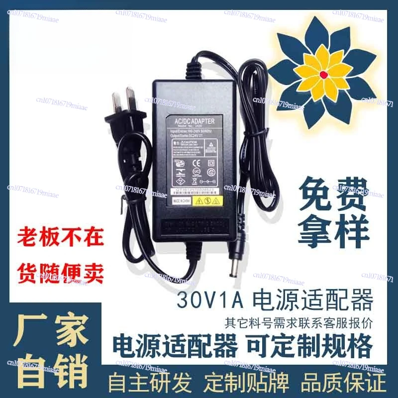 30V1A Monitoring Adapter Dual-wire Switching Power Supply 30W Desktop LCD Power Adapter
30V1A Monitoring Adapter Dual-wire Switching Power Supply 30W Desktop LCD Power Adapter