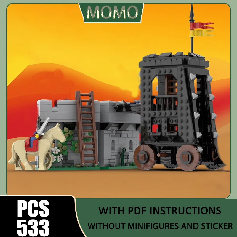 Medieval Castle Model Moc Building Blocks Modular Siege Tower Model Technology Bricks DIY Assembly Construstion Gifts Toys
Medieval Castle Model Moc Building Blocks Modular Siege Tower Model Technology Bricks DIY Assembly Construstion Gifts Toys