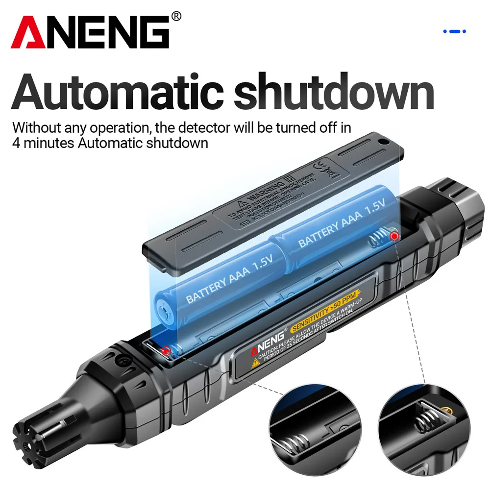 ANENG GN805 Combustible Gas Detector Gas Analyzer Gas Leakage Meter 50~10000PPM Sound Alarm Environmental Multiple Detectable
ANENG GN805 Combustible Gas Detector Gas Analyzer Gas Leakage Meter 50~10000PPM Sound Alarm Environmental Multiple Detectable