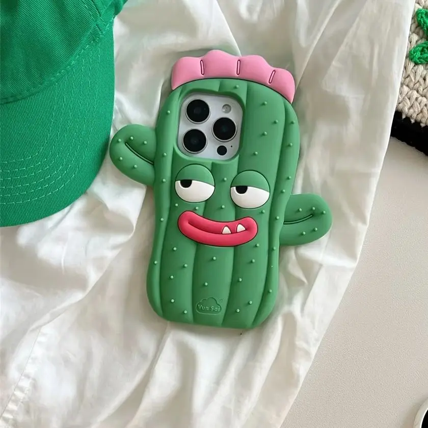 Quirky 3D Sausage Lips Sassy Cactus Phone Case for 17 Pro Max Funny Cartoon Soft Silicone Protective Cover for iPhone 16 15 14
Quirky 3D Sausage Lips Sassy Cactus Phone Case for 17 Pro Max Funny Cartoon Soft Silicone Protective Cover for iPhone 16 15 14