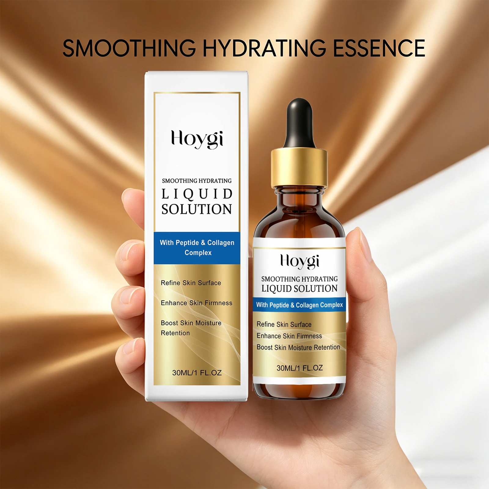 Peptide Collagen Smoothing Hydrating Liquid Essence Firming Lifting Fade Fine Lines Brightening Skin Daily Skincare Serum
Peptide Collagen Smoothing Hydrating Liquid Essence Firming Lifting Fade Fine Lines Brightening Skin Daily Skincare Serum