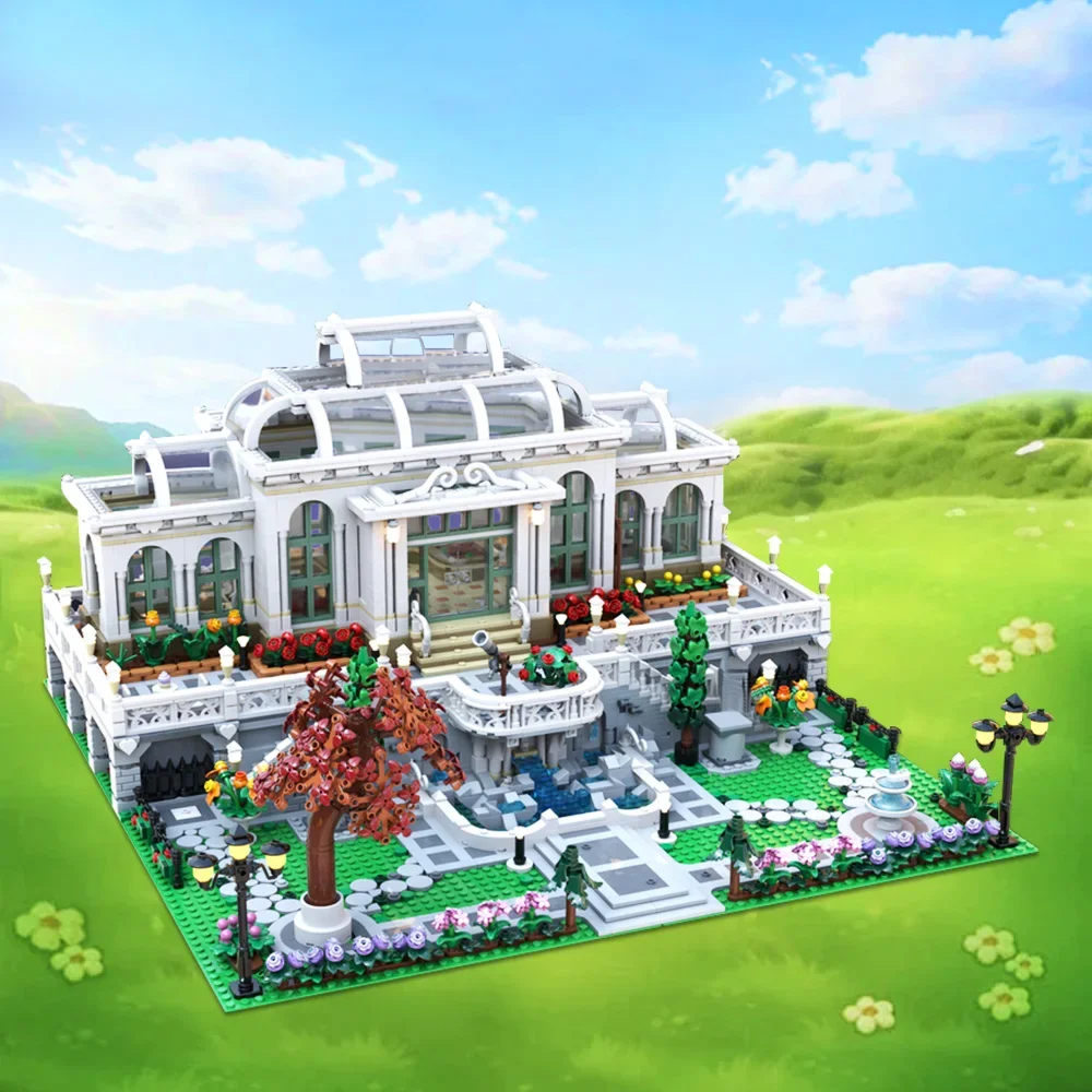 MOC Grand Botanic Palace Garden Modular Building Blocks Model Botanical Garden Palace Street View Architecture Bricks Toys Gift
MOC Grand Botanic Palace Garden Modular Building Blocks Model Botanical Garden Palace Street View Architecture Bricks Toys Gift