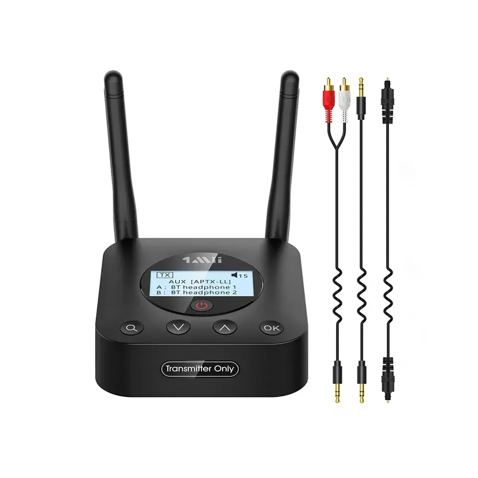 1Mii B06TX+ Home Theater Wireless Audio Transmitter AUX & Optical & Coaxia Input TV Transmitter Long Range Bluetooth Transmitter
1Mii B06TX+ Home Theater Wireless Audio Transmitter AUX & Optical & Coaxia Input TV Transmitter Long Range Bluetooth Transmitter