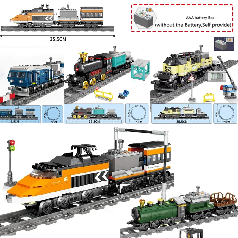 Electric Toys Railway Train Tracks MOC Building Blocks Educational Collectible BoysAssembled Train Track Train Model Bricks Gift
Electric Toys Railway Train Tracks MOC Building Blocks Educational Collectible BoysAssembled Train Track Train Model Bricks Gift