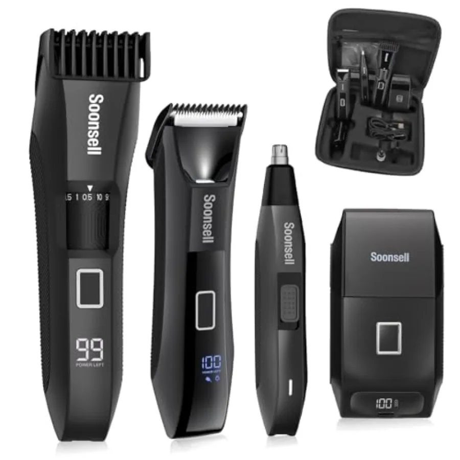 Manscape Beard Trimmer for Men, Ball Shaver, Nose Hair Clippers, Electric Razor, Hair Clippers for Men, 4 IN1 Men's Grooming Ki
Manscape Beard Trimmer for Men, Ball Shaver, Nose Hair Clippers, Electric Razor, Hair Clippers for Men, 4 IN1 Men's Grooming Ki
