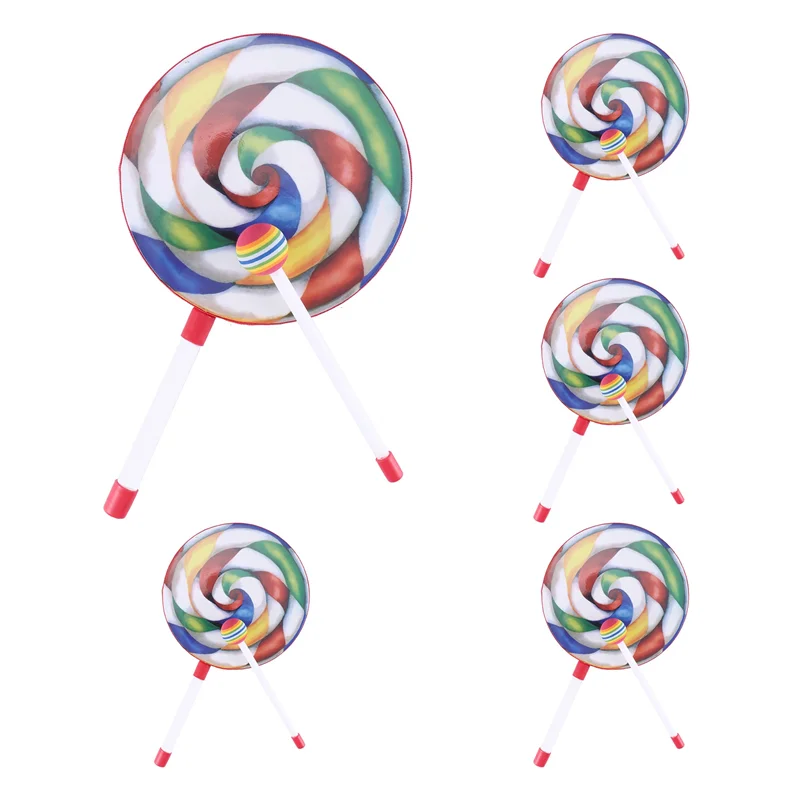 A49K-5Pack 8Inch Lollipop Drum With Mallet Rainbow Color Music Rhythm Instruments Kids Baby Children Playing
A49K-5Pack 8Inch Lollipop Drum With Mallet Rainbow Color Music Rhythm Instruments Kids Baby Children Playing