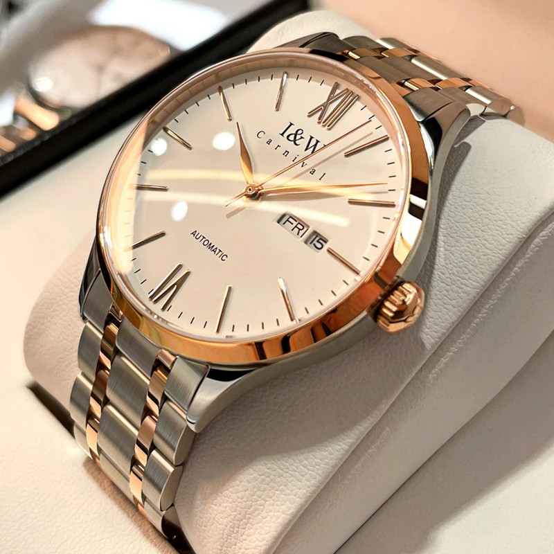 CARNIVAL Mens Watches Top Brand Luxury MIYOTA Automatic Mechanical Business Male Watch Man Gift Waterproof Relogio Masculino
CARNIVAL Mens Watches Top Brand Luxury MIYOTA Automatic Mechanical Business Male Watch Man Gift Waterproof Relogio Masculino