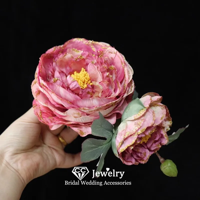 CC Hairgrips for Women Wedding Hair Accessories Bridal Headpiece Engagement Hairwear Peony flower Shape Romantic Hairpins mq167 
CC Hairgrips for Women Wedding Hair Accessories Bridal Headpiece Engagement Hairwear Peony flower Shape Romantic Hairpins mq167