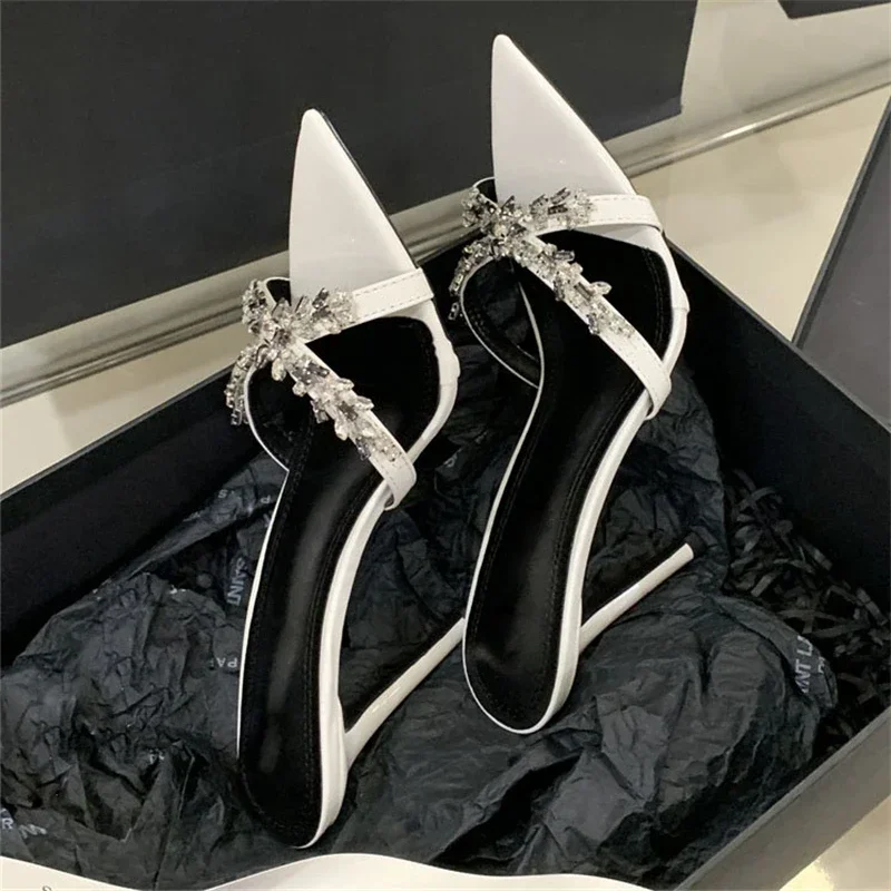 Aneikeh Pointed Toe Fashion Narrow Band Slippers Women Elegant Thin High Heels Banquet Sandals Summer Shoes Zapatos Mujer
Aneikeh Pointed Toe Fashion Narrow Band Slippers Women Elegant Thin High Heels Banquet Sandals Summer Shoes Zapatos Mujer