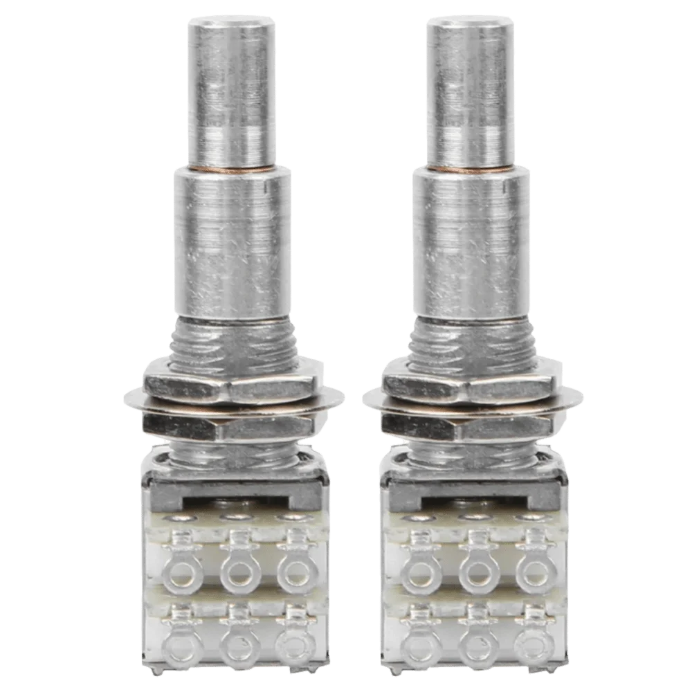 2PCS B50K Value Bass Guitar Potentiometer Metal Mini Size Concentric Potentiometer Multicolor B50K Potentiometer
2PCS B50K Value Bass Guitar Potentiometer Metal Mini Size Concentric Potentiometer Multicolor B50K Potentiometer