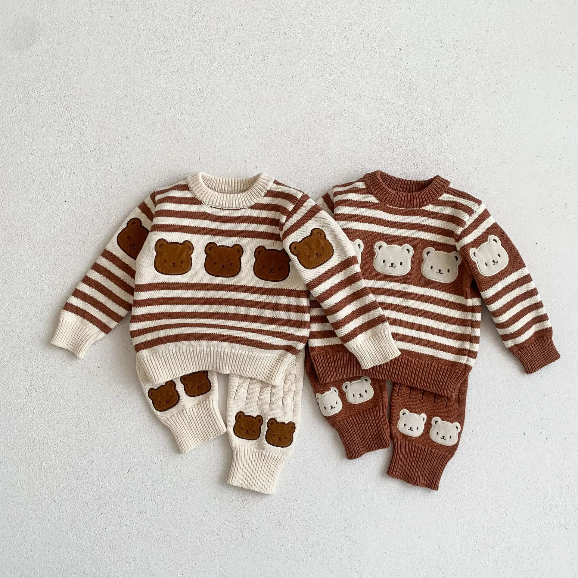 2024 kids Knitted suit Children Boy girl 2PCS Clothes Set bear Sweater+pant Infant Baby clothes set
2024 kids Knitted suit Children Boy girl 2PCS Clothes Set bear Sweater+pant Infant Baby clothes set