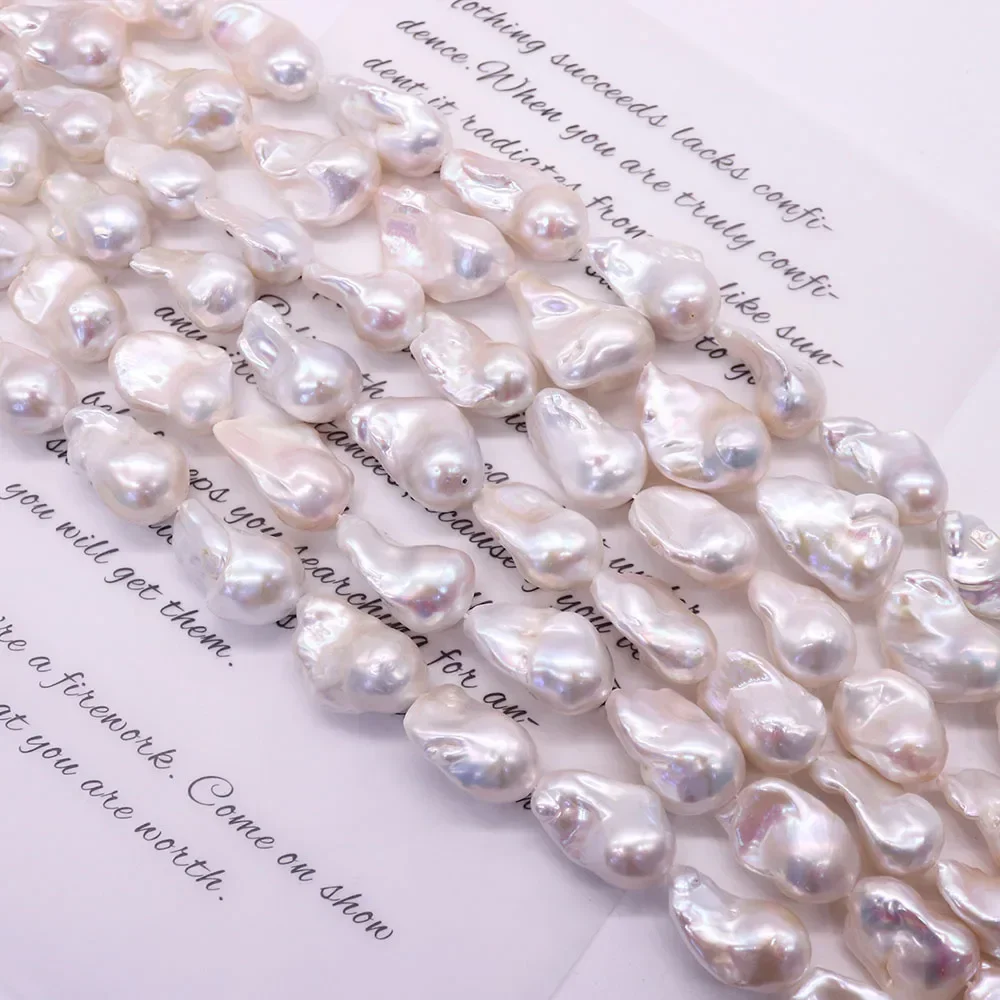 Gorgeous Natural Freshwater Irregular High-Quality White Baroque Pearl Straight-Hole Tail Beads DIY Necklace Jewelry Materials
Gorgeous Natural Freshwater Irregular High-Quality White Baroque Pearl Straight-Hole Tail Beads DIY Necklace Jewelry Materials