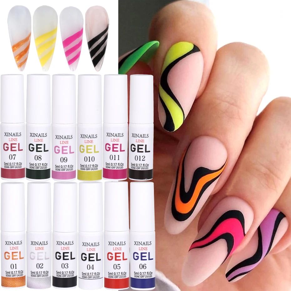 12Set Metallic Colorful Pink 5ml Liner Gel DIY Nail Art Polish Painting Mirror Gel Graffiti Stripe Design French Nails Varnish
12Set Metallic Colorful Pink 5ml Liner Gel DIY Nail Art Polish Painting Mirror Gel Graffiti Stripe Design French Nails Varnish