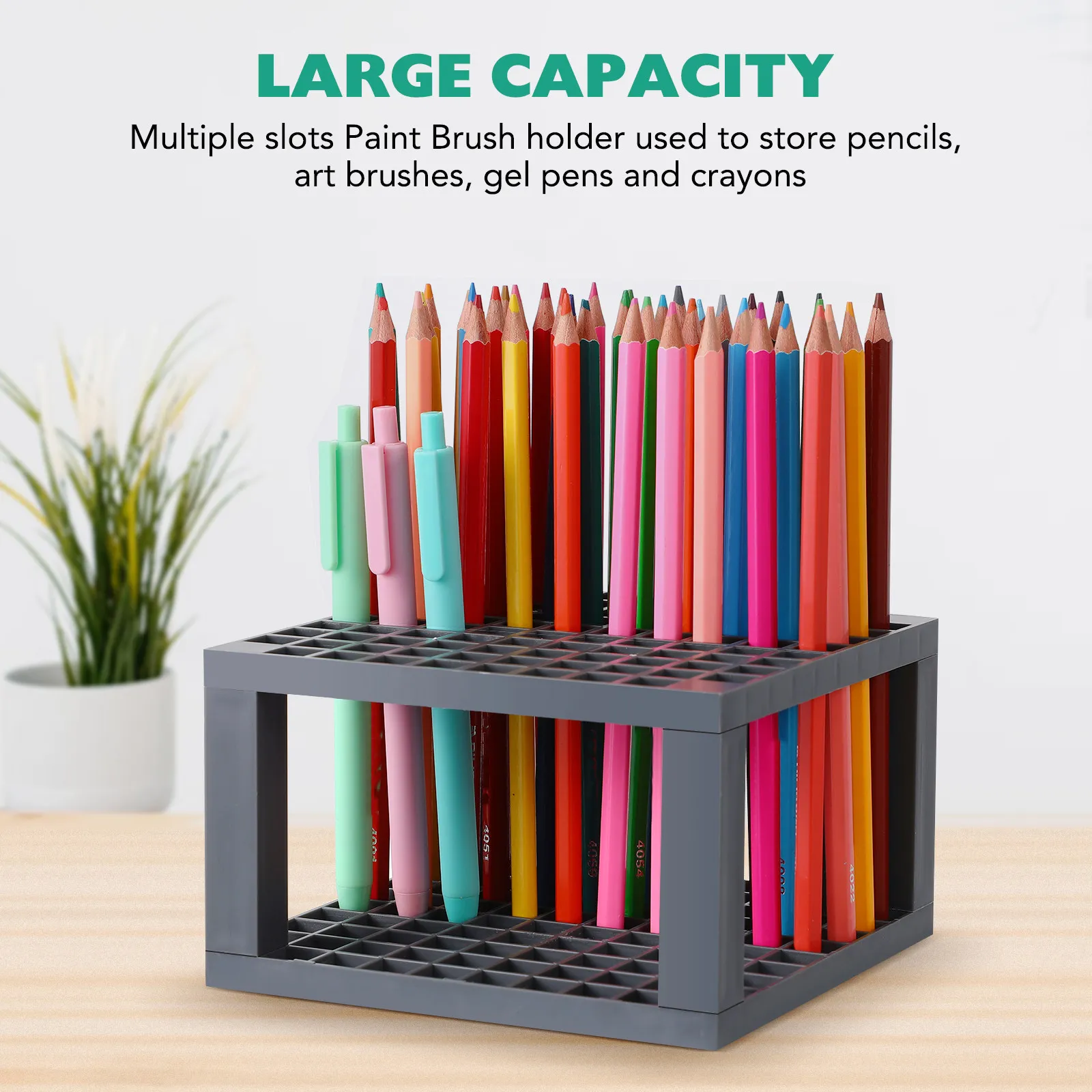 96-Hole Brush Holder Rack for Paint Brushes Pens Markers Pencil Holder Organizer Art Supply Storage Box Paint Organizer
96-Hole Brush Holder Rack for Paint Brushes Pens Markers Pencil Holder Organizer Art Supply Storage Box Paint Organizer