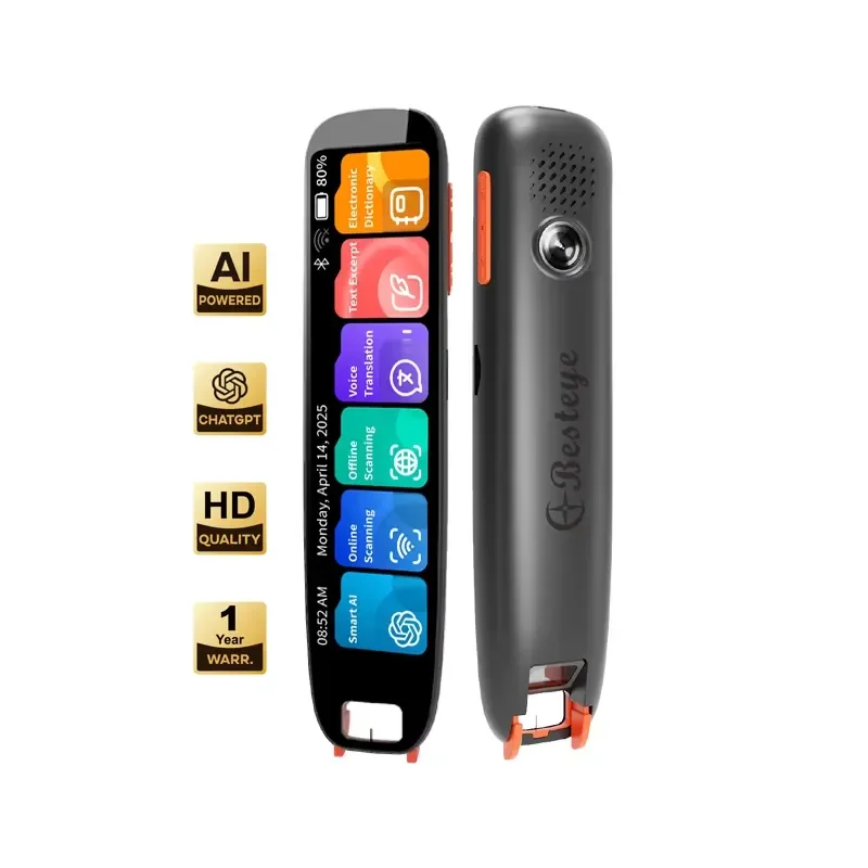 AI ChatGPT Language Translator Device Smart Voice Pen Instant Mini Portable TFT 3.0 Inch Touch Screen Scanner Translation
AI ChatGPT Language Translator Device Smart Voice Pen Instant Mini Portable TFT 3.0 Inch Touch Screen Scanner Translation