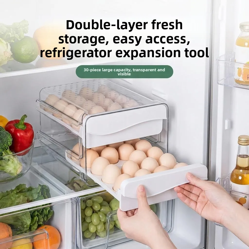 Food Grade Drawer Style Egg Storage Box Refrigerator Egg Organizer Box Kitchen Storage Container Egg Carton Egg Tray
Food Grade Drawer Style Egg Storage Box Refrigerator Egg Organizer Box Kitchen Storage Container Egg Carton Egg Tray