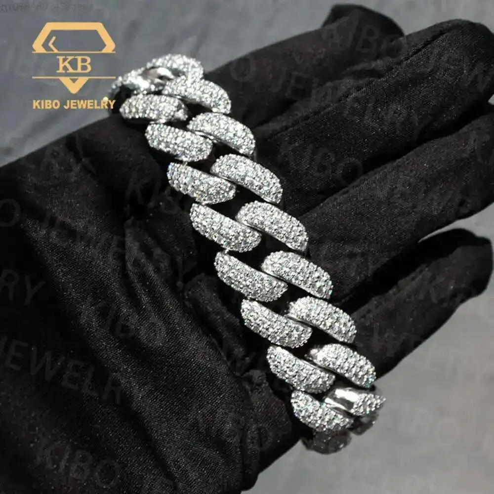 Real Rapper 925 Silver Mossanite 20mm Vvs1 Lab Grown Moissanite Diamond Iced Out Cuban Link Chain Bracelet
Real Rapper 925 Silver Mossanite 20mm Vvs1 Lab Grown Moissanite Diamond Iced Out Cuban Link Chain Bracelet