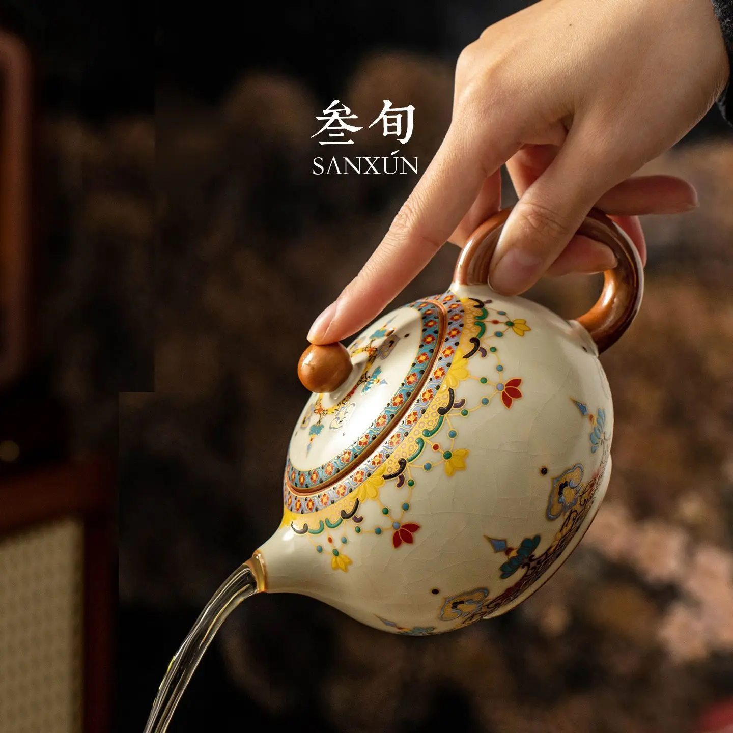 Sanxun Dunhuang Baoxianghua Ru Kiln Xishi Teapot Ceramic Pot Home Use 2026 New Model Small Tea Set For One Person
Sanxun Dunhuang Baoxianghua Ru Kiln Xishi Teapot Ceramic Pot Home Use 2026 New Model Small Tea Set For One Person