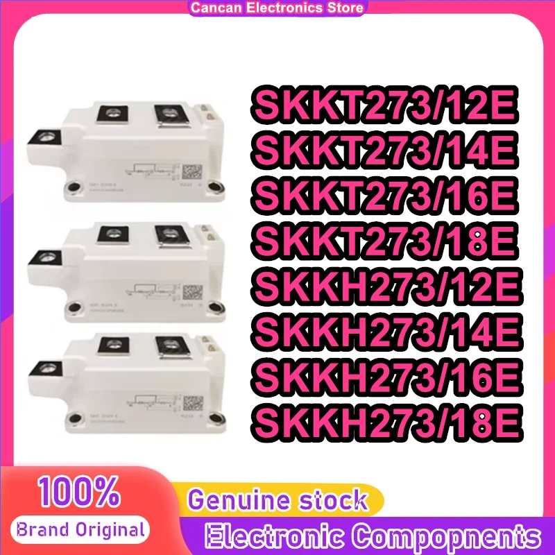 SKKT273 SKKT273/12E SKKT273-14E SKKT273-16E SKKT273-18E SKKH273/12E SKKH273-14E SKKH273-16E SKKH273-18E Thyristor Diode Modules
SKKT273 SKKT273/12E SKKT273-14E SKKT273-16E SKKT273-18E SKKH273/12E SKKH273-14E SKKH273-16E SKKH273-18E Thyristor Diode Modules