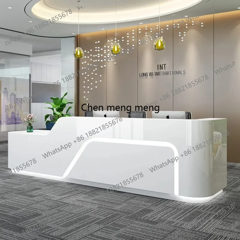 Service Reception Desk Modern Business Luxury Elegant Office Reception Desk Beauty Salon Curved Mesa De Centro Corner Furniture
Service Reception Desk Modern Business Luxury Elegant Office Reception Desk Beauty Salon Curved Mesa De Centro Corner Furniture